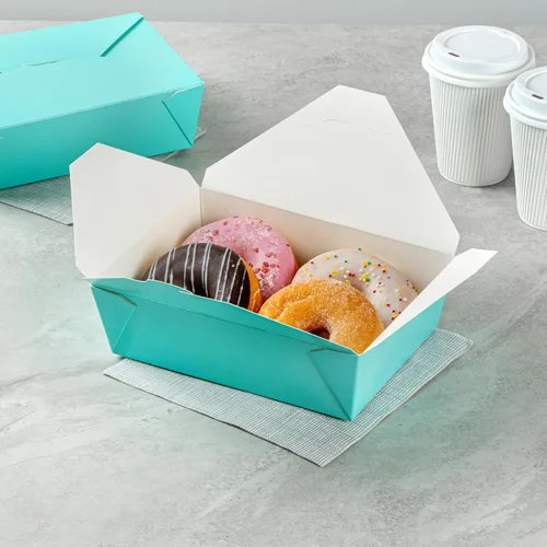 Vista 149 de Restaurantware Bio Tek - Cajas para llevar de 30 onzas, 200 loncheras para llevar, cierre de tabulación, resistentes al calor, desechables, de papel