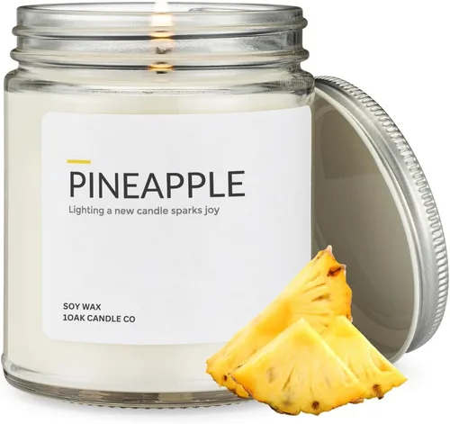Vista 14 de 1OAK Vela de Manzana - Velas perfumadas de cera de soja (Manzana) - Velas de soja para aromatizar el hogar - Quema larga premium - Hechas a mano
