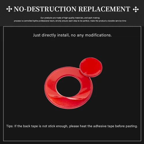 Vista 6 de LECART Accesorios para Interior de Coche Rojo Botón de Arranque y Parada del Motor Adhesivos de Cubierta Compatible con Jeep Wrangler JL JLU