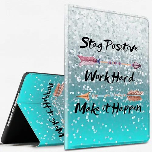 Vista 45 de Funda para tablet Kinlde Fire HD 10 (11ª generación 2021) Fire HD 10 Plus 2021, delgada, de piel sintética, con función atril, función atril