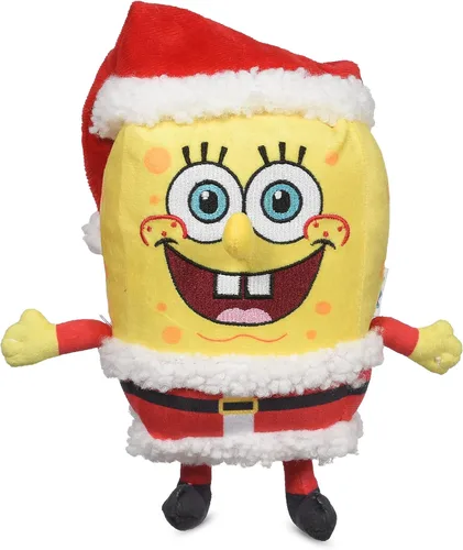Vista 7 de 3 piezas de adornos navideños de peluche con cuerda para perros Chirriador para fanáticos de Bob Esponja Adorno de Bob Esponja, Calamardo