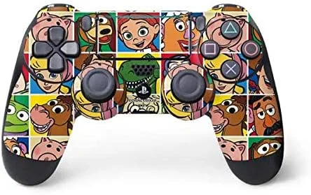 Vista 19 de Skinit Calcomanía para juegos compatible con PS4 Pro/Slim Controller, diseño oficial de Disney Toy Story Alien Collage