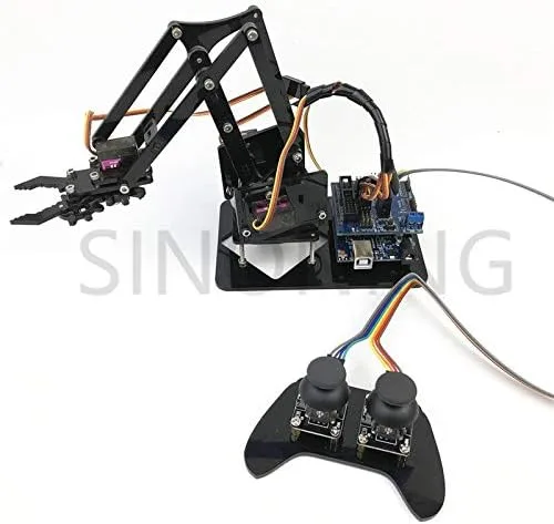 Vista 5 de Parte y accesorios 4DOF manipulador arduino brazo robótico mando a distancia ps2 mg90s SNAM1900