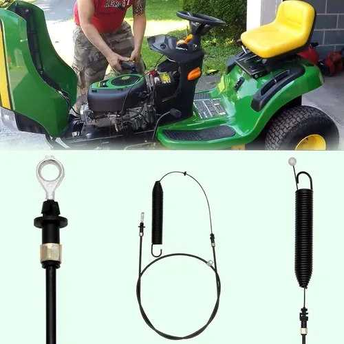 Vista 5 de Cable de control de toma de fuerza de repuesto GY22387 para John Deere D100 D105 D110 D120 D125 D130 E100 E110 E120 E130 L100 L105 L107 L110 L111