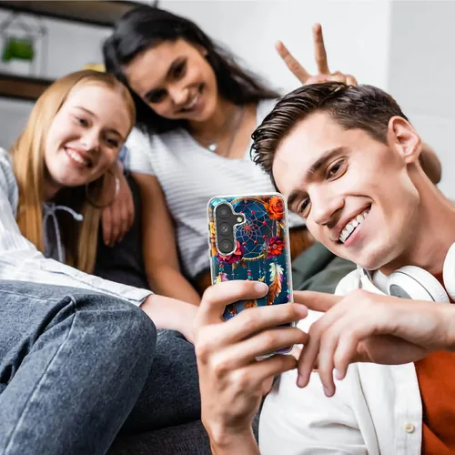 Vista 47 de Funda transparente para Samsung A15 5G de 6.5 pulgadas, doble capa protectora a prueba de golpes de PC transparente de silicona suave