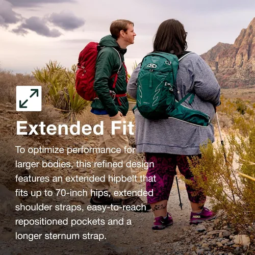 Vista 3 de Osprey Mochila de senderismo Tempest para mujer, verde, (Jasper Green), Mochila de senderismo Tempest