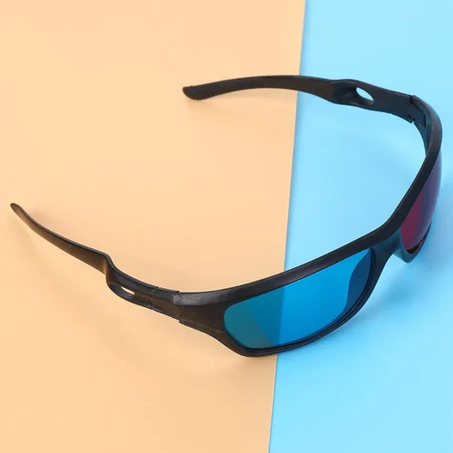 Vista 6 de 5X Anaglifo rojo y azul Dimensional 3D Vision Gafas para TV Juego DVD