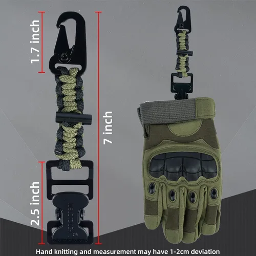 Vista 2 de MELOTOUGH Clip Sujetador de Guantes Tácticos Clip Soporte de Guantes de Trabajo para Mochila Táctica, Cinturón de Herramientas
