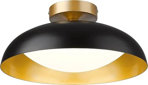 Vista 10 de kudos KDCL01-GD-S - Lámpara de techo dorada, lámpara LED de 9.5 pulgadas, lámpara colgante moderna de 12 W 600 lm, iluminación de techo regulable