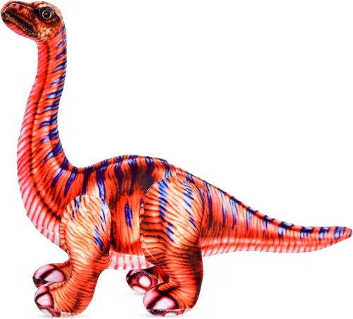 iscream Dinosaur Buddies - Juguete de brontosaurio de peluche de 12 x 14 pulgadas con sonido rugiente