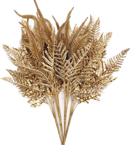 Vista 10 de CATTREE Arbustos artificiales, plantas de plástico, hierba de bambú, arbustos verdes falsos, hojas verdes, bodas, interiores, exteriores, hogar