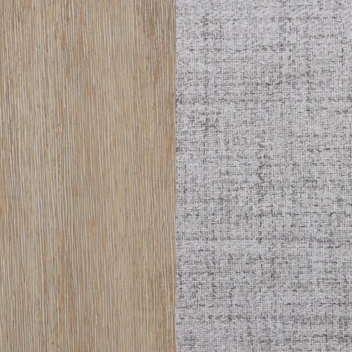 Vista 7 de Nathan James Gracie - Taburete de bar moderno con respaldo, taburete de isla de cocina tapizado con patas de madera maciza, gris/marrón claro, juego