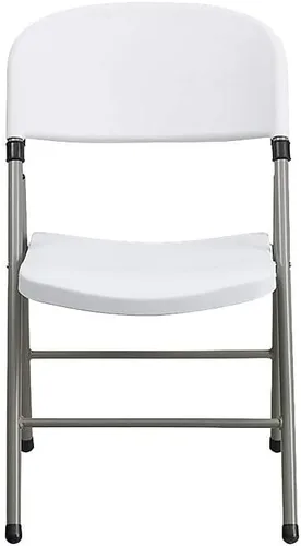 Vista 23 de Flash Furniture HERCULES Series - Silla plegable de plástico negro con marco de carbón y capacidad de 330 libras