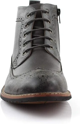 Vista 3 de Ferro Aldo Raymond MFA806031 para hombre Casual Brogue mediados de la parte superior cordones uniforme vestido botas