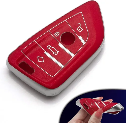 Vista 11 de Xotic Tech para BMW 1 2 3 4 5 6 7 Series X1 X3 X4 Key Fob Cover TPU Front+ABS Shell Back Case Protector de llave