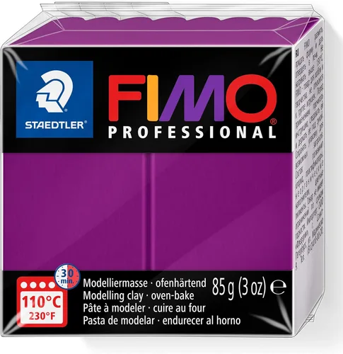 Vista 10 de Staedtler Fimo Professional arcilla polimérica suave, 3 onzas, color negro