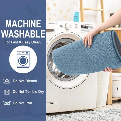 Vista 6 de OLANLY Tapete de baño grueso de espuma viscoelástica de 30 x 20 pulgadas, extra suave, absorbente, de secado rápido, antideslizante, lavable a