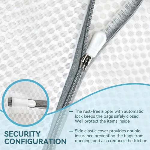 Vista 2 de Sacs à Linge, 6 Pièces Filet Linge Machine à Laver with Fermeture Eclair Pour Sous-Vêtements, Chemisier, Chaussettes, chaleco, Manteau, Couette