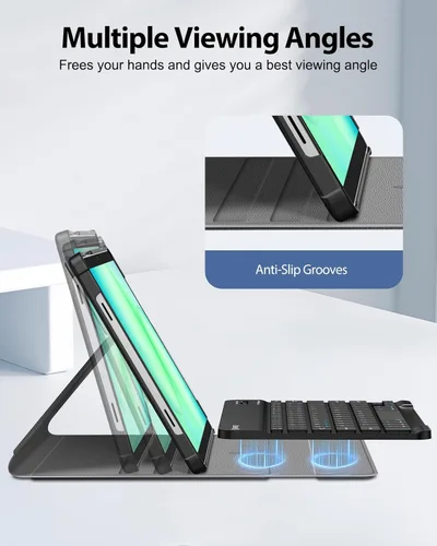 Vista 3 de FINTIE Funda de teclado para Samsung Galaxy Tab A11+ Plus 2025/A9+ Plus de 11 pulgadas 2023, funda delgada y ligera con teclado Bluetooth