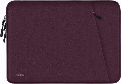 Vista 8 de Funda para laptop de 13.3 pulgadas, a prueba de golpes, funda protectora para computadora con bolsillo para accesorios, bolsa para laptop compatible