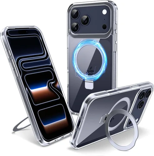 Vista 22 de Funda magnética para iPhone Air – [Soporte invisible integrado] [Compatible con MagSafe] [Protección contra caídas de grado militar] Cubierta