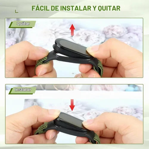 Vista 6 de TumpCez Paquete de 5 correas de nailon Solo Loop compatibles con Xiaomi Mi Band 7 6 5 4 3/Amazfit Band 5 correas, ajustable, transpirable, cómoda