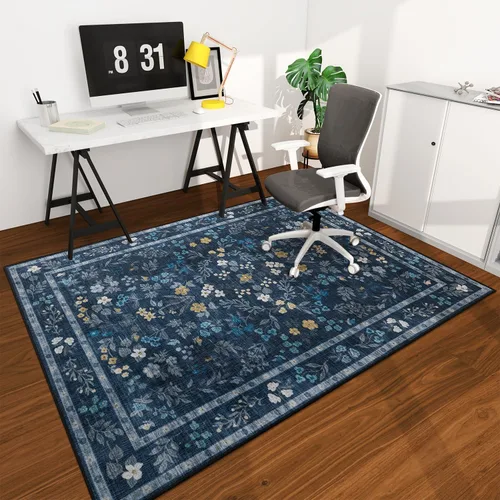 Vista 82 de Tapete para silla de oficina para suelo de madera dura, 48"x36" tapete protector de escritorio de computadora de fácil deslizamiento para silla