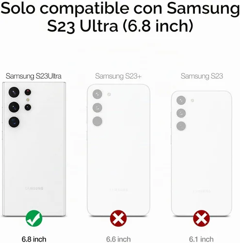 Vista 2 de SURITCH Funda para Samsung Galaxy S23 Ultra, [Protector de Pantalla Integrado] [Protección de Doble Capa] Protección Completa Resistente a Golpes