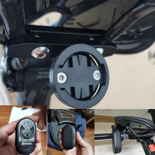 Vista 7 de Soporte GPS para computadora de bicicleta compatible con coche min/Magen e/G G +, cámara de acción deportiva/adaptador de interfaz de luz