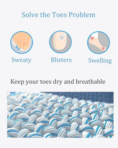 Vista 3 de AONIJIE Calcetines para correr para mujeres y hombres, calcetines para senderismo, prueba atlética, absorción de ampollas, material Coolmax, un par