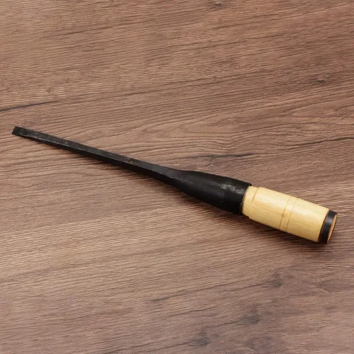 Vista 5 de HARFINGTON Cincel de madera recto de 516 pulgadas, hoja de borde biselado, herramientas de mano para carpintería con mango redondo para tallar