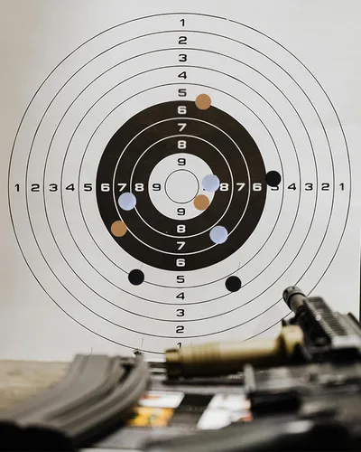 Vista 6 de Target Pasters Dispenser Box with 4/5 Inch Target Stickers, Self-Adhesive Shooting Targets Pasters for Shooting Range - USPSA,IPSC,IDPA, 1000 per Box