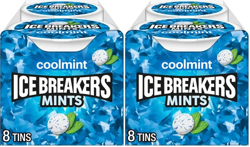 Vista 8 de ICE BREAKERS Coolmint Latas de mentas sin azúcar, 1.5 oz (8 unidades)