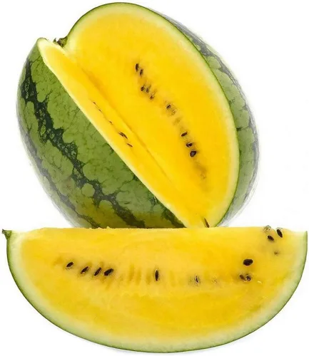 Vista 8 de Semillas raras sandía amarilla (no sin semillas) bayas frutas vegetales reliquia para plantar sin OMG