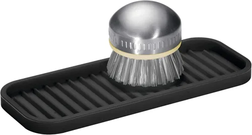 InterDesign protector divisor de silicona para fregadero, trasparente