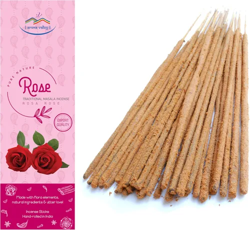 Vista 11 de Varillas de incienso de sangre de dragón – Incienso Masala tradicional hecho a mano – 40 a 50 varillas aprox.