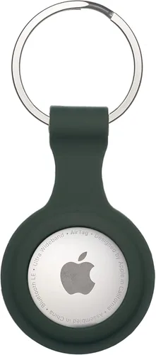 Vista 12 de Llavero de silicona para AirTag de Apple, juego de accesorios de seguridad con gancho para AirTag GPS Tracker Bluetooth. Protege llaves, bolsas