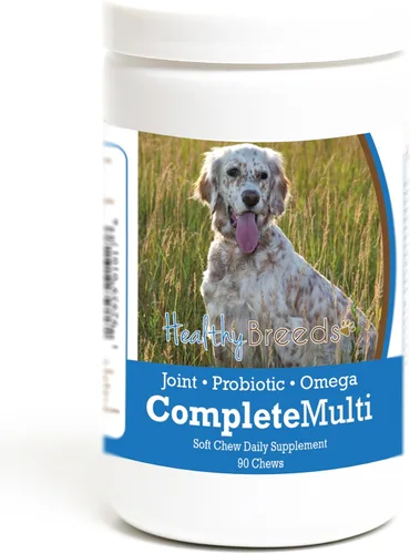 Vista 346 de Healthy Breeds Cavalier King Charles Spaniel - Multivitamínico todo en uno, completo con probióticos, glucosamina, condroitina y omegas, 60