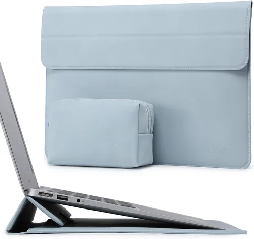 Vista 14 de HYZUO Funda para laptop de 13 pulgadas con soporte para MacBook Air 13 M4 M3 M2 M1 2025-2018, MacBook Pro 13 M2 M1 2025-2016, iPad Pro/Air de 13