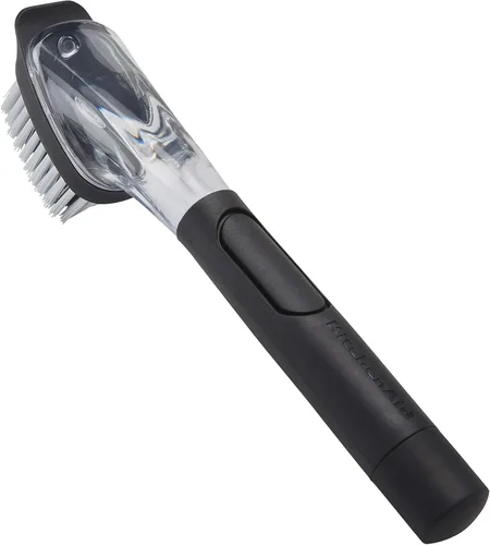 Vista 7 de KitchenAid Cepillo dispensador de jabón para fregadero con mango fácil de llenar, cerdas de nailon para una limpieza resistente, mango de agarre