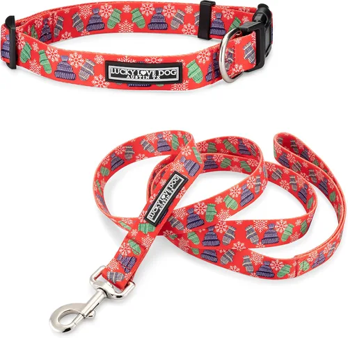 Vista 39 de Lucky Love Dog - Collar de perro ajustable con hebilla de fácil clic para pequeños a grandes, duradero y cómodo para perros machos y hembras, collar