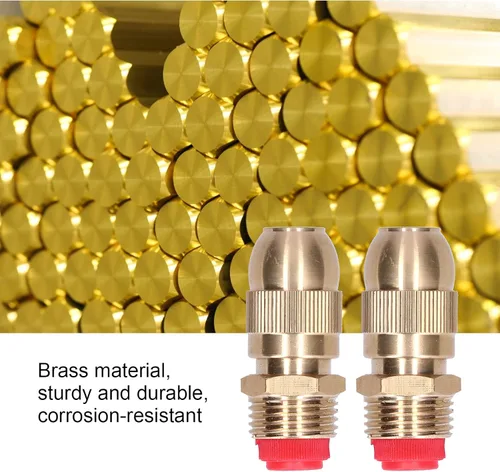 Vista 3 de Boquilla de aspersor, cabezal de rociado de agua de riego de jardín, 2 piezas de rosca macho de 1/2 rosca ajustable para riego de jardín y césped