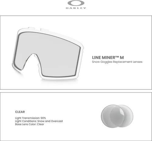 Vista 3 de Oakley Line Miner Medium Ski Goggles REPLACEMENT LENSES OO7093 For Men For Women +Designer iWear Care Kit