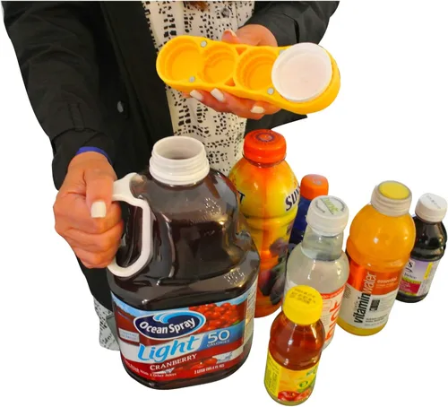 Vista 4 de Abridor mágico COMBO – 1 mO MINI para tapas plásticas pequeñas y 1 mO PLUS para tapas plásticas más grandes Ver imágenes para una mejor comprensión