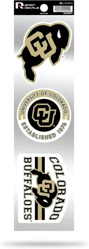 Vista 82 de NCAA - Juego de calcomanías retro Spirit de 3 piezas