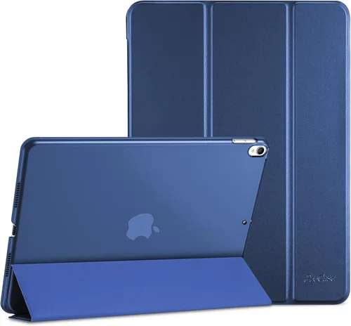 Vista 10 de ProCase Funda Inteligente para iPad Air de 10,5" 3ª Generación 2019 / iPad Pro 2017, Funda Delgada con Soporte con Parte Trasera Translúcida Negro