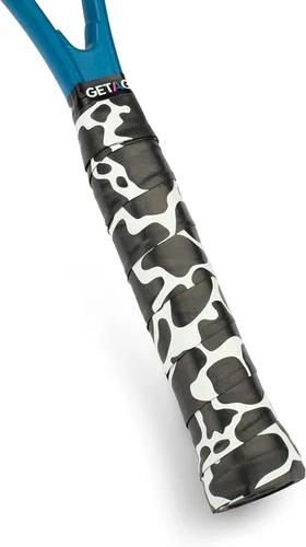 Vista 35 de Get A Grip - Grip personalizado para raqueta de tenis - Agarre antideslizante/de secado rápido para tenis - Grip precortado para raqueta