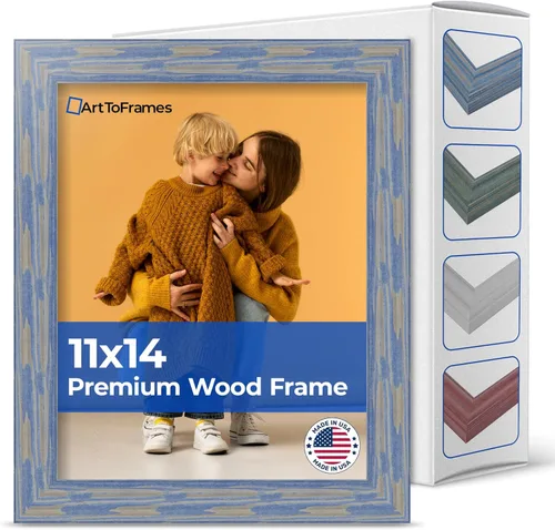 Vista 135 de Marco profundo de madera vincapervinca para fotografía 1.5 pulgadas de ancho.