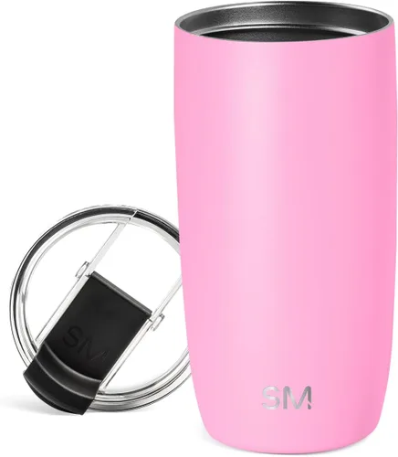 Vista 76 de Simple Modern Taza de café de viaje Tumbler con tapa abatible Reutilizable, aislada, de acero inoxidable, taza de café helado Cold Brew, termo