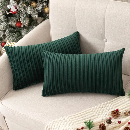 Vista 63 de UGASA - Juego de 2 fundas de almohada de terciopelo a rayas, funda decorativa para cojín con cremallera oculta para el hogar, sofá, dormitorio